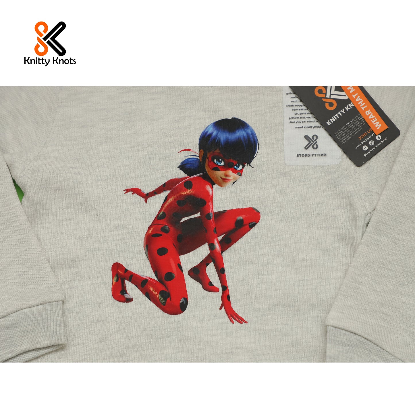 Light Grey LadyBug Sweat Shirt