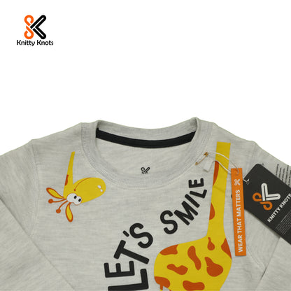 Light Grey Giraffe Sweat Shirt