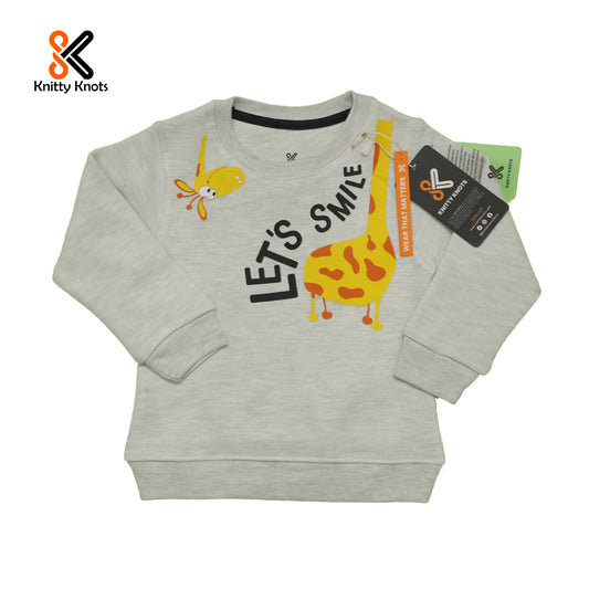 Light Grey Giraffe Sweat Shirt
