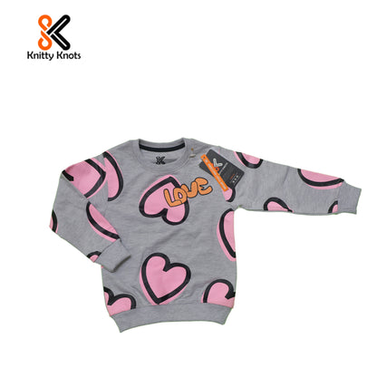 Pink Hearts Girls TrackSuit