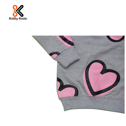 Pink Hearts Girls TrackSuit