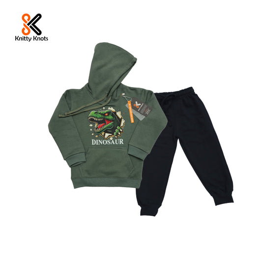 Dinosaur Track Suit With Hoodie